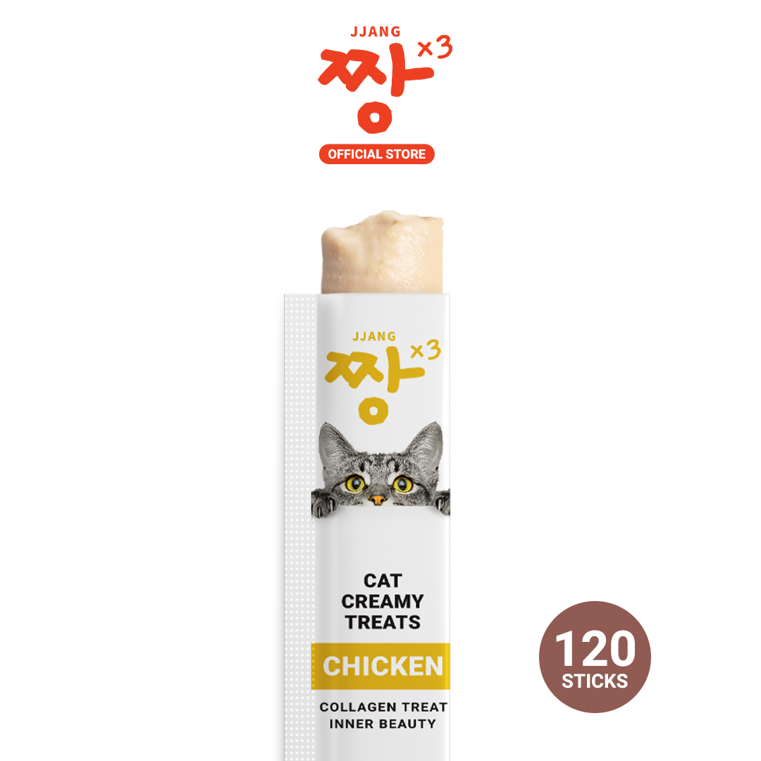JJANGX3 Cat Creamy Collagen Treats (15g x 120 Packs)