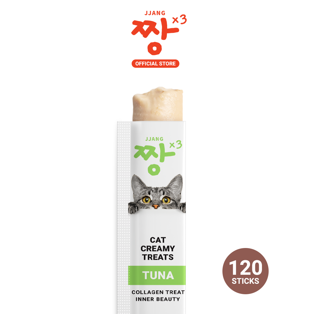 JJANGX3 Cat Creamy Collagen Treats (15g x 120 Packs)