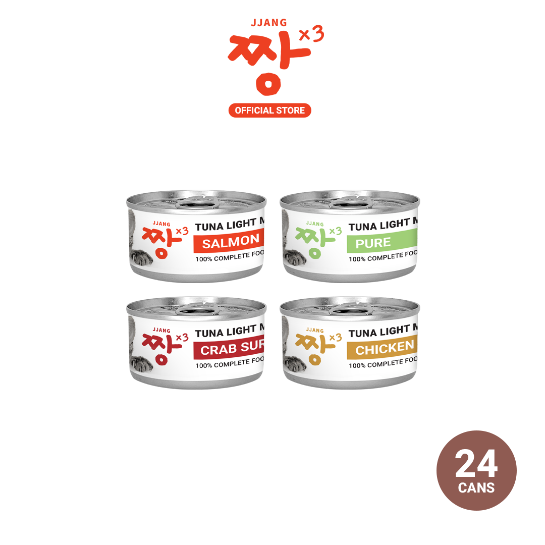 80g Premium Tuna Light Meat Cat Canned Wet Food 24 Cans JJANGX3