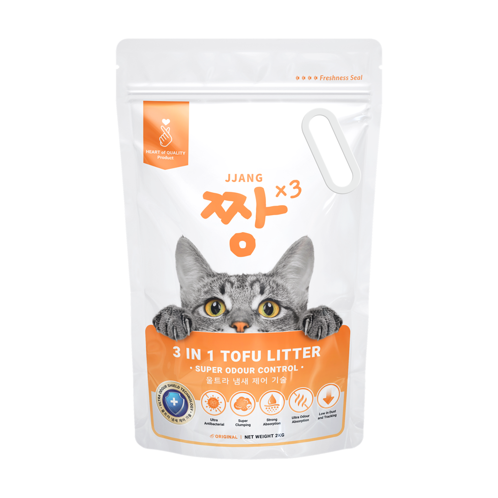 3 in 1 Tofu Cat Litter (2kg x 8 bags)