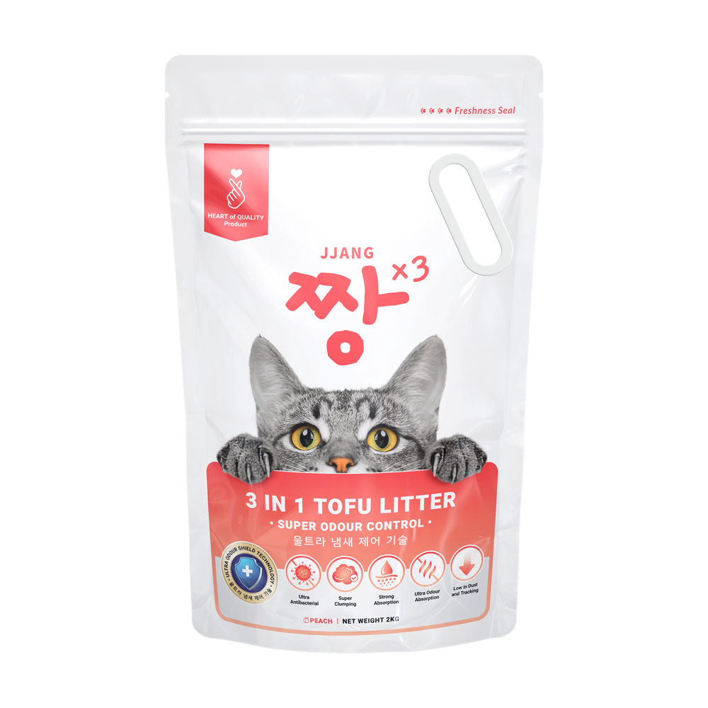 3 in 1 Tofu Cat Litter (2kg x 8 bags)
