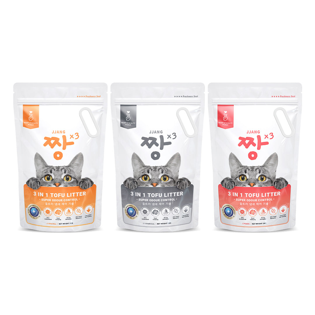 3 in 1 Tofu Cat Litter (2kg x 8 bags)