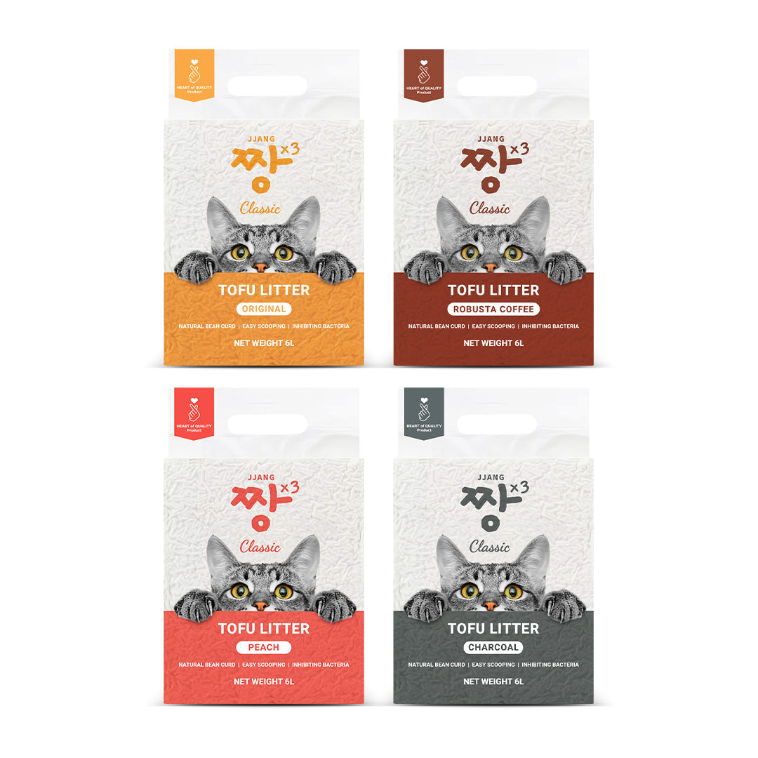 Classic 100% Tofu Cat Litter (6L x 10 packs)