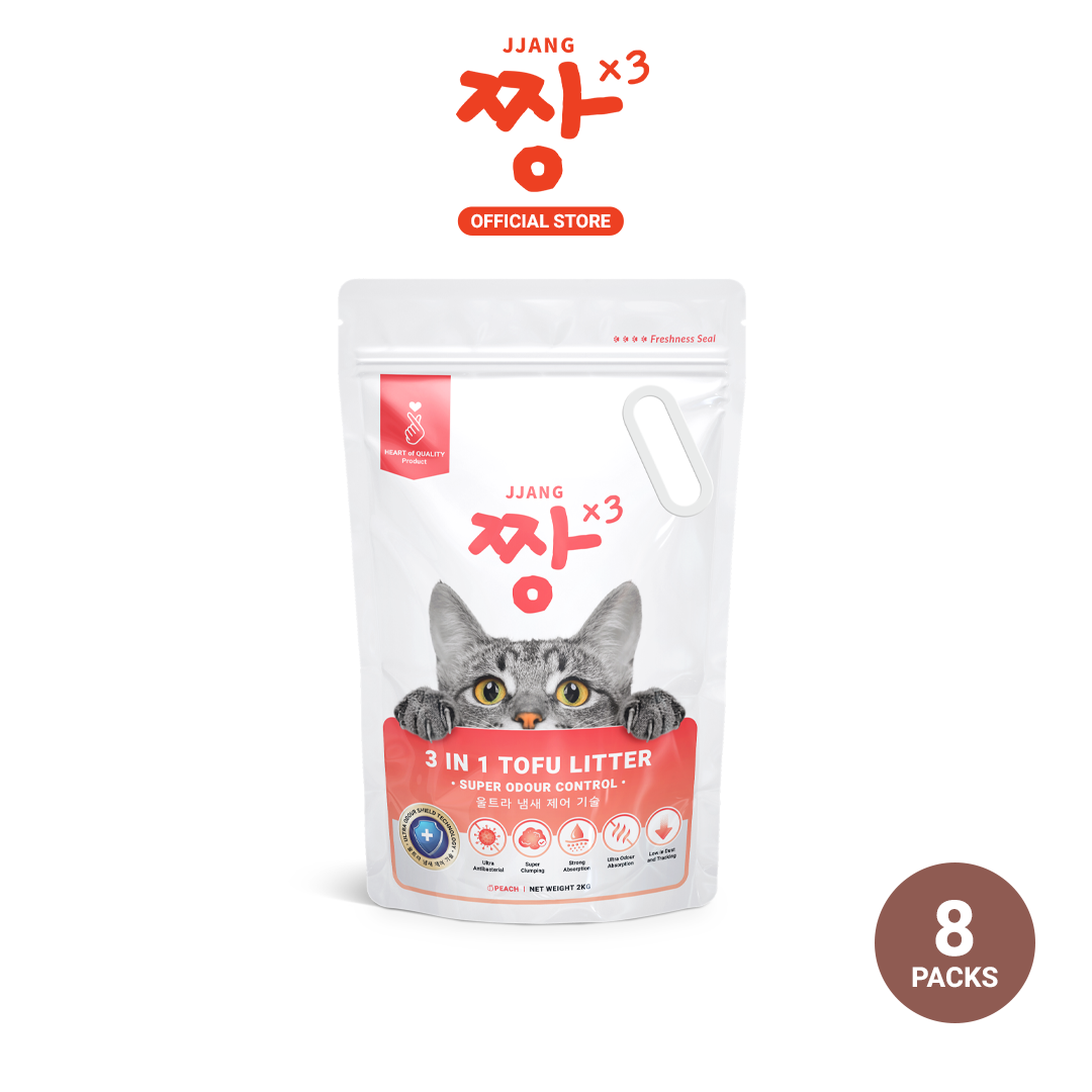 3 in 1 Tofu Cat Litter Ultra Odour Control (8 Packs)