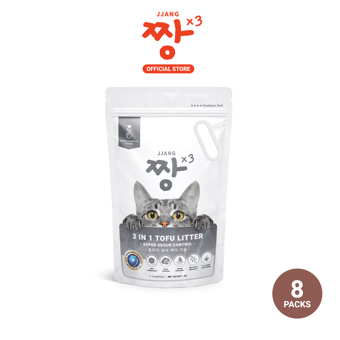 3 in 1 Tofu Cat Litter Ultra Odour Control (8 Packs)