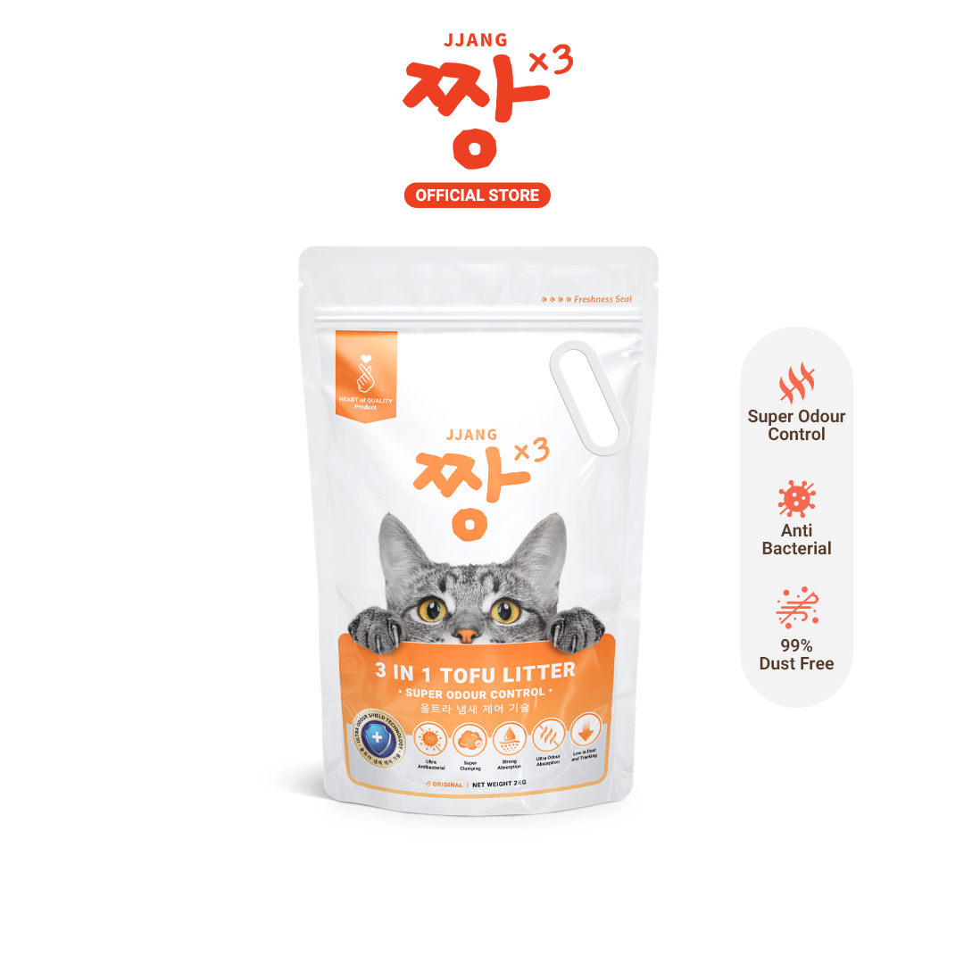 JJANGX3 3in1 Cat Tofu Litter Sand (2KG x 1 pack)