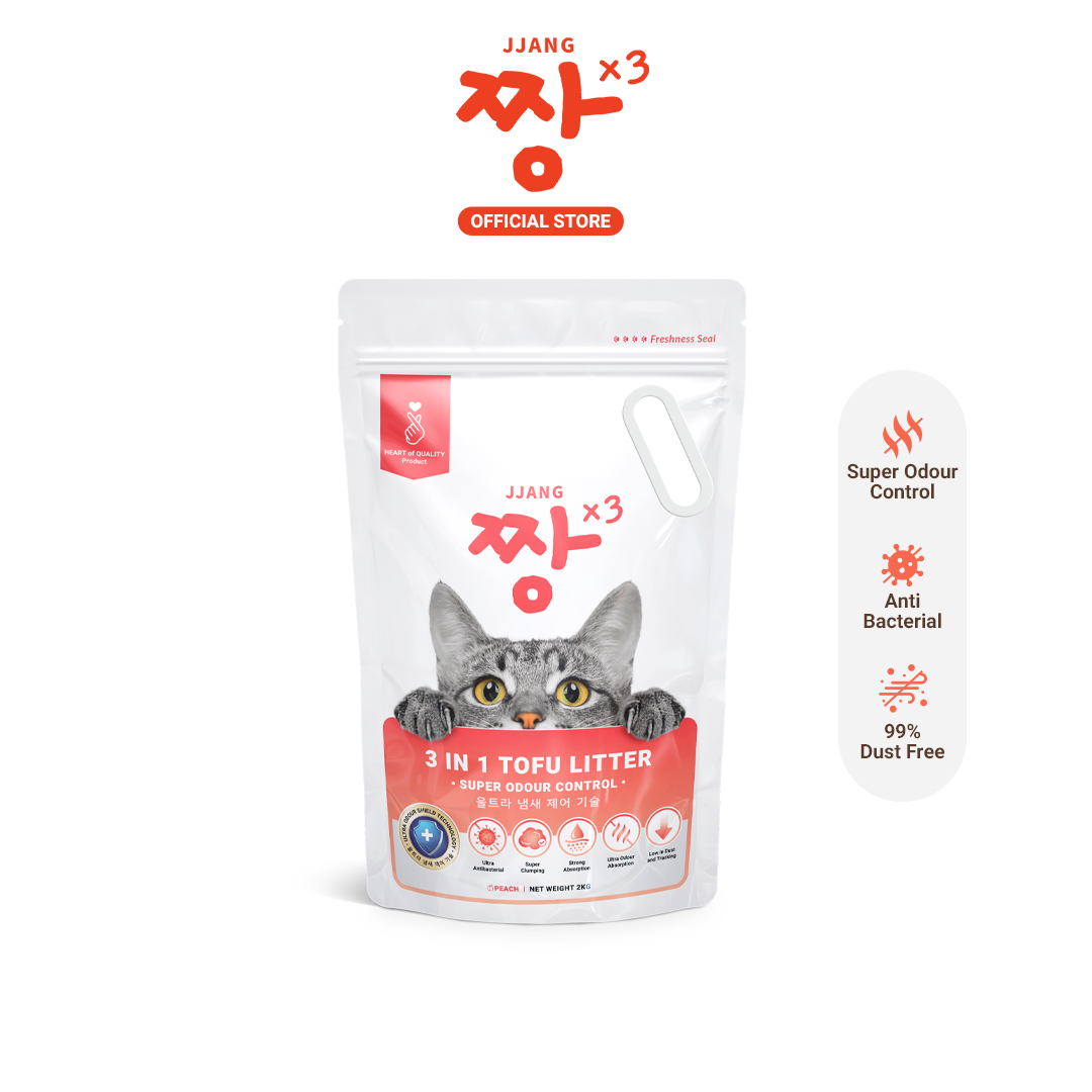 JJANGX3 3in1 Cat Tofu Litter Sand (2KG x 1 pack)