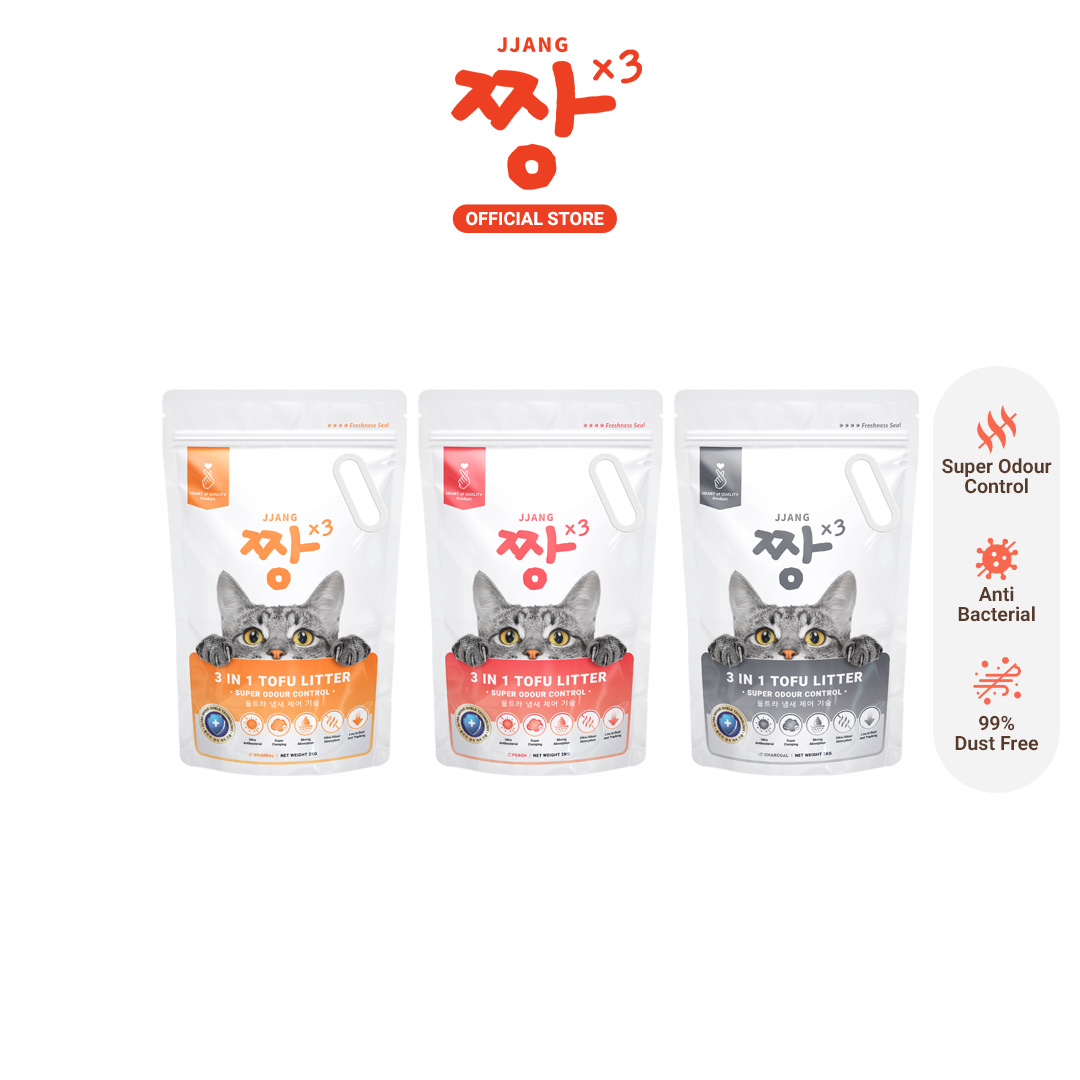 JJANGX3 3in1 Cat Tofu Litter Sand (2KG x 1 pack)