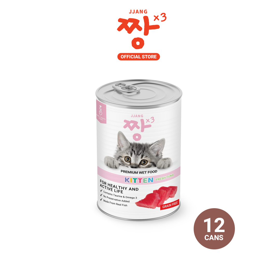 Premium Tuna Cat Canned Wet Food (12 Cans)