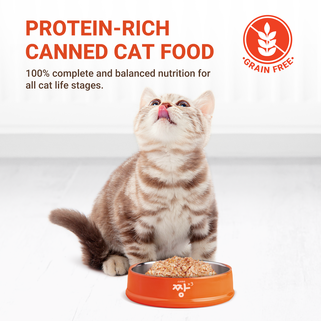 JJANGX3 80g Premium Tuna Light Meat Cat Canned Wet Food (24 cans)