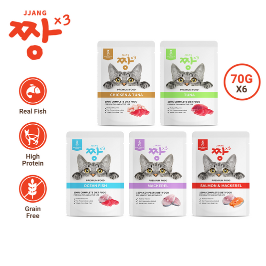 JJANGX3 70g Premium Pouch Cat Wet Food (6 packs)
