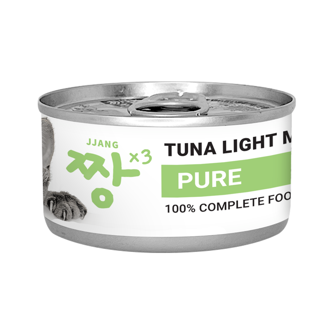 JJANGX3 80g Premium Tuna Light Meat Cat Canned Wet Food