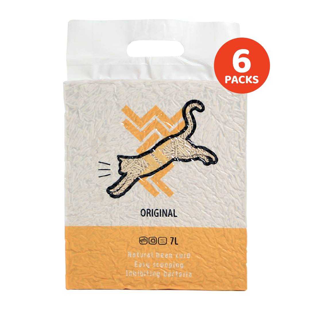 JJANGX3 7L Premium Tofu Cat Litter Sand (6 packs)