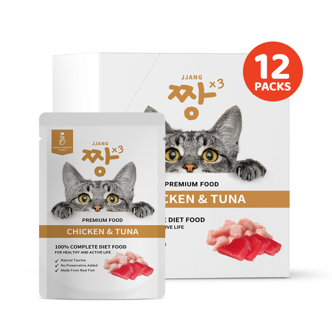 JJANGX3 70g Premium Pouch Cat Wet Food (12 packs)