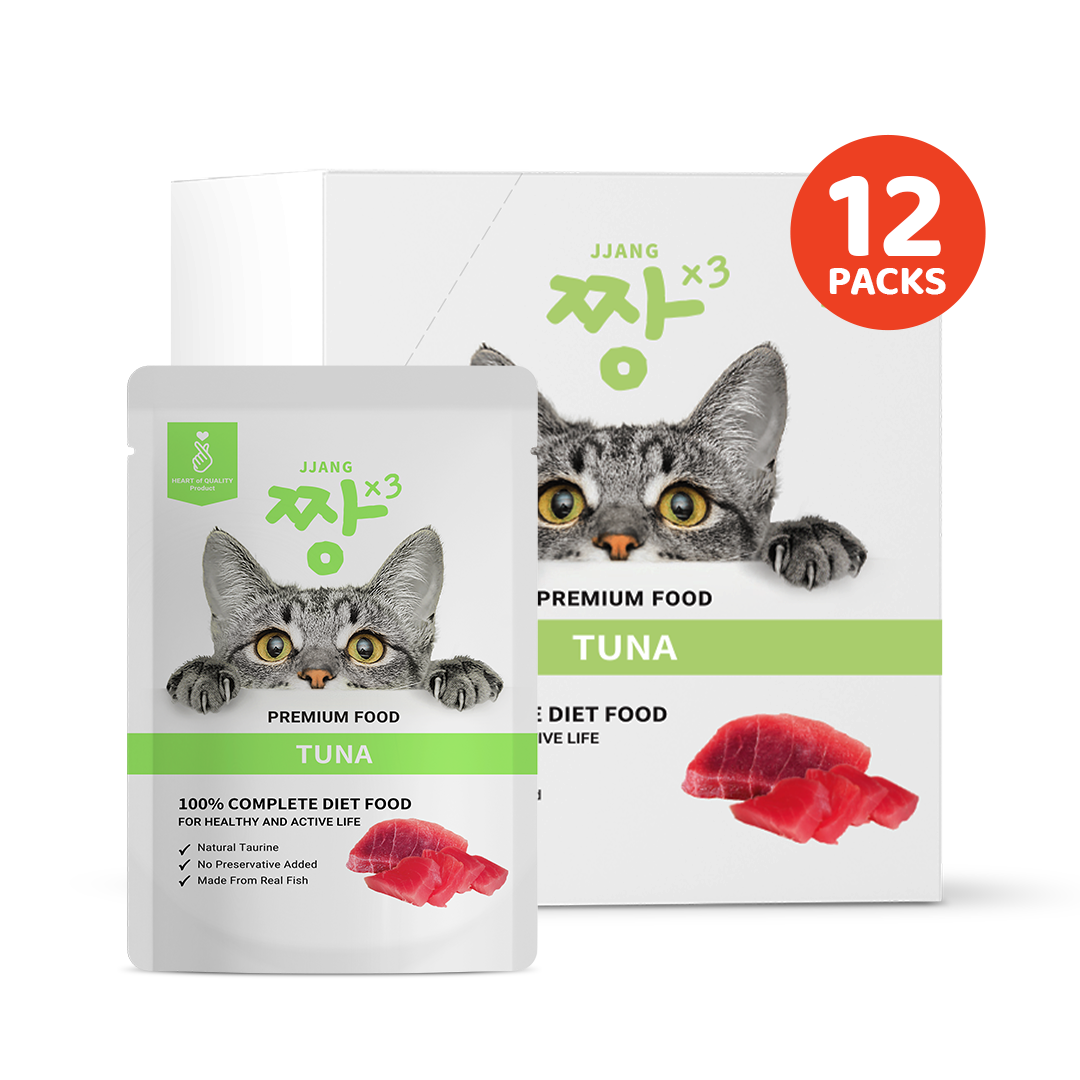 JJANGX3 70g Premium Pouch Cat Wet Food (12 packs)