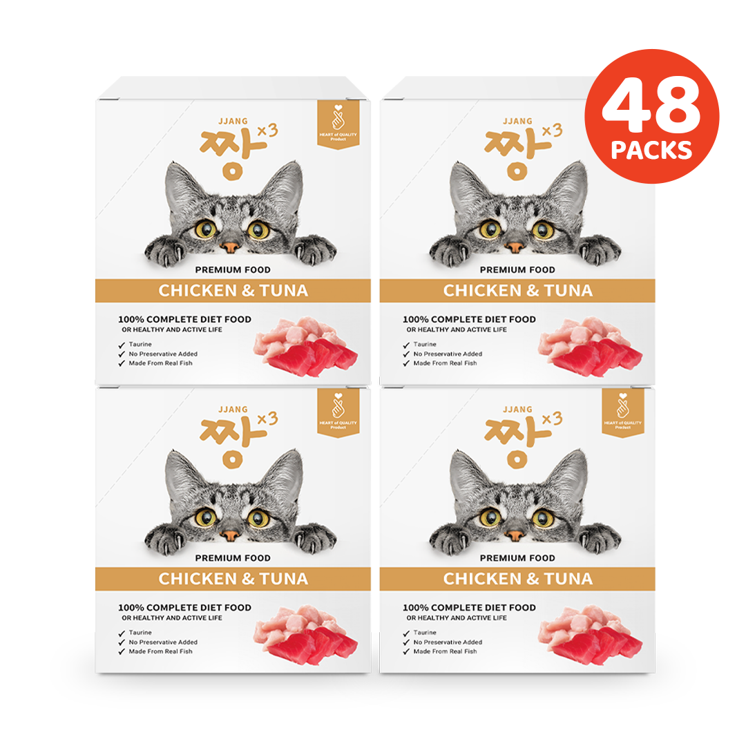 JJANGX3 70g Premium Pouch Cat Wet Food (48 packs)
