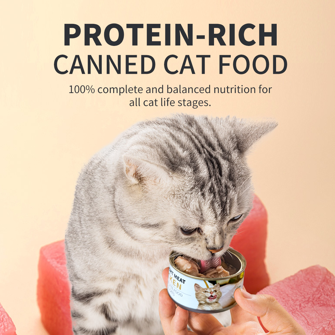 80g Premium Tuna Light Meat Cat Canned Wet Food